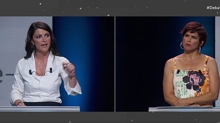 Especiales informativos - Olona insiste en que "la violencia no tiene género" y Rodríguez le espeta: "Usted está aquí gracias al feminismo"