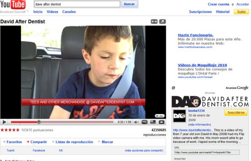 Lo más visto en Youtube durante el 2009