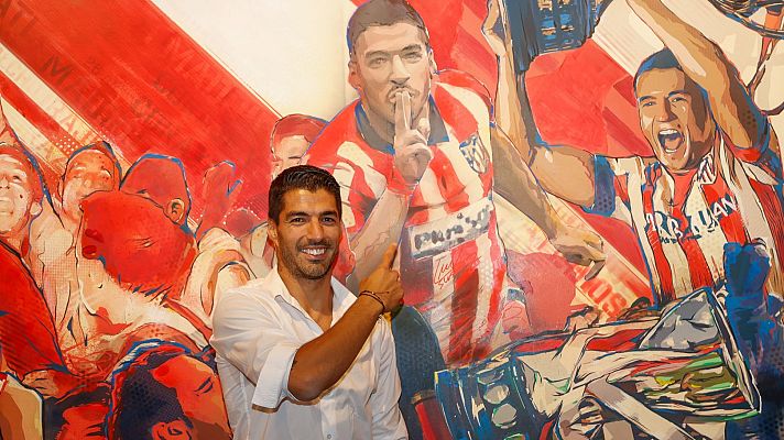 Telediario Matinal - Luis Suárez, incluído en el museo del Atlético