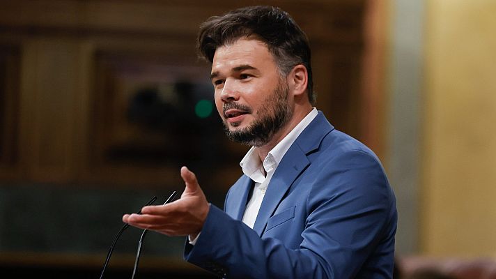 Informativo 24h - Rufián: "Si aumenta el gasto en Defensa (...), sale de los servicios públicos"