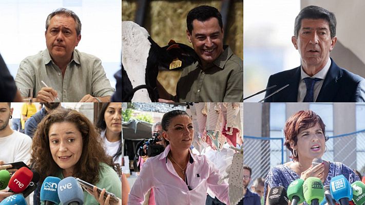 Telediario 2 - Movilizar a los votantes, el objetivo en la sexta jornada de campaña en Andalucía