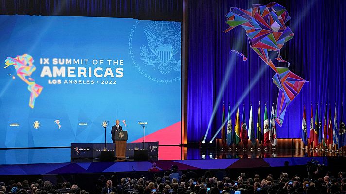 Telediario 1 - Biden ensalza el poder de las democracias en una Cumbre de las Américas marcada por ausencias