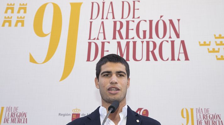 Telediario 1 - Alcaraz recibe la medalla de oro de Murcia