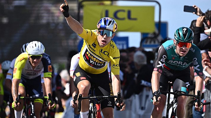 Ciclismo - Dauphiné | Van Aert se desquita con un triunfo al sprint