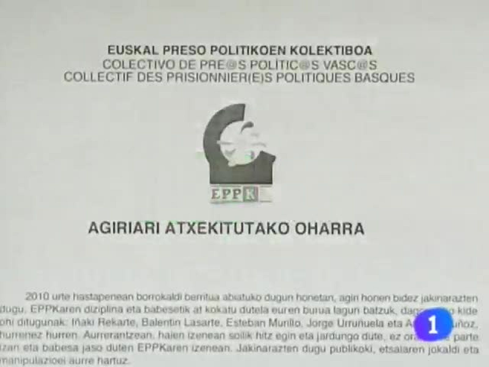 Telenorte informativo País Vasco (04/01/10)