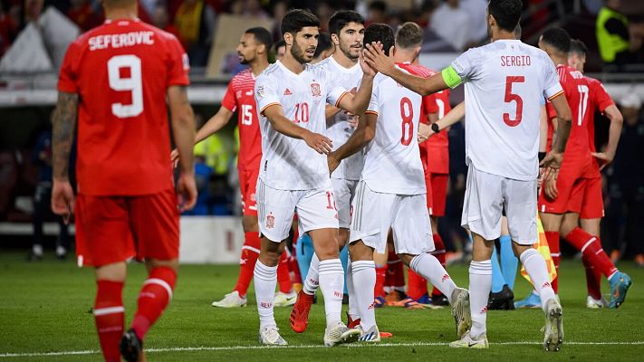 Telediario 1 - UEFA Nations League | Victoria por la mínima de España ante la colista Suiza