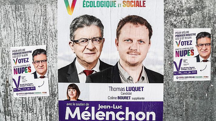 Telediario Fin de Semana - Los candidatos de Macron y Mélenchon en las legislativas, en empate técnico