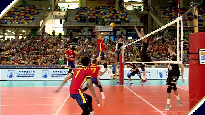 Voleibol - Liga europea masculina: España - Dinamarca
