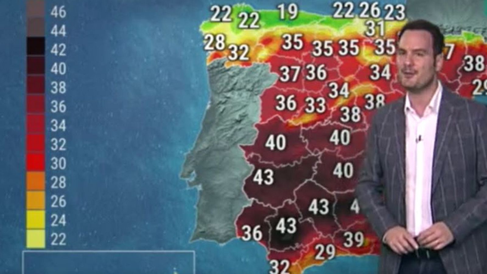 Más de 35 grados en gran parte el interior de la mitad sur - El tiempo | Ver