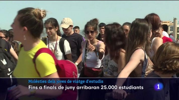 Informatiu Balear - Viatge d'estudis que no deixen descansar