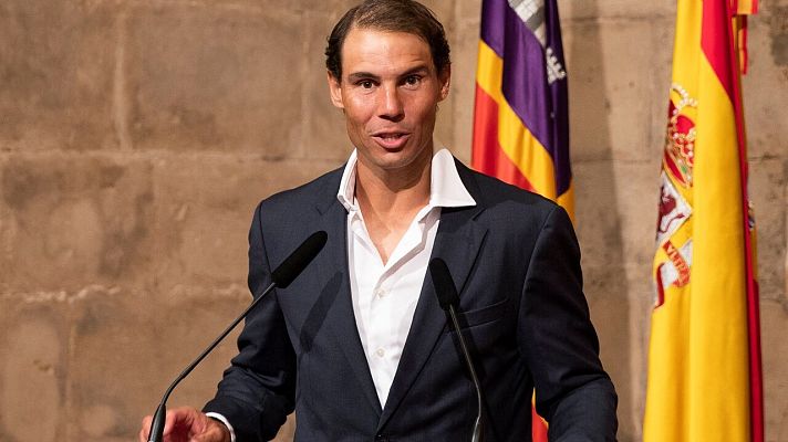 Telediario 1 - Nadal homenajeado en su tierra, ya piensa en Wimbledon