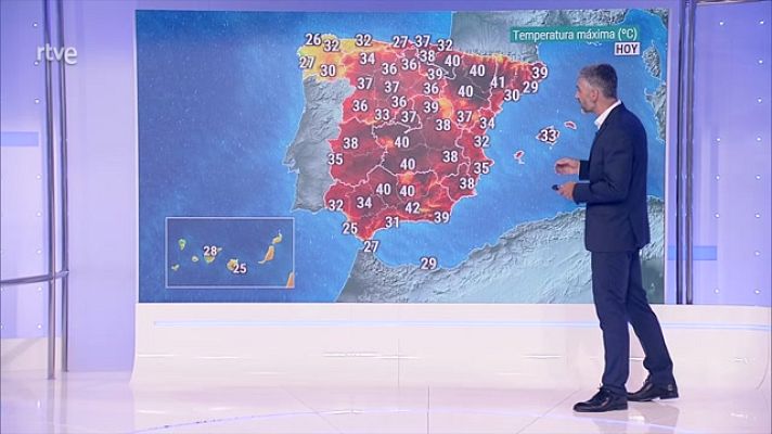 El tiempo - Las temperaturas máximas bajarán en el tercio occidental peninsular y la meseta sur y subirán en el área cantábrica y el nordeste de Cataluña