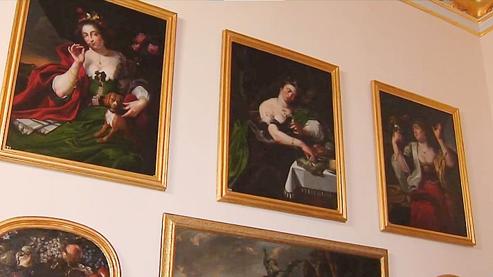 Telediario 2 - La Granja de San Ildefonso reordena su colección pictórica