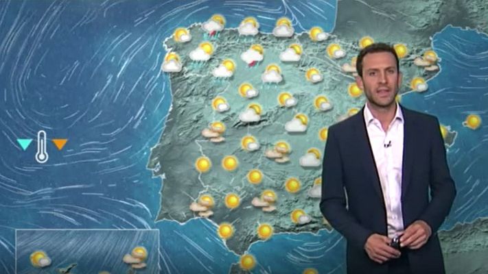 El tiempo - Descenso acusado de temperaturas en la mitad oeste peninsular