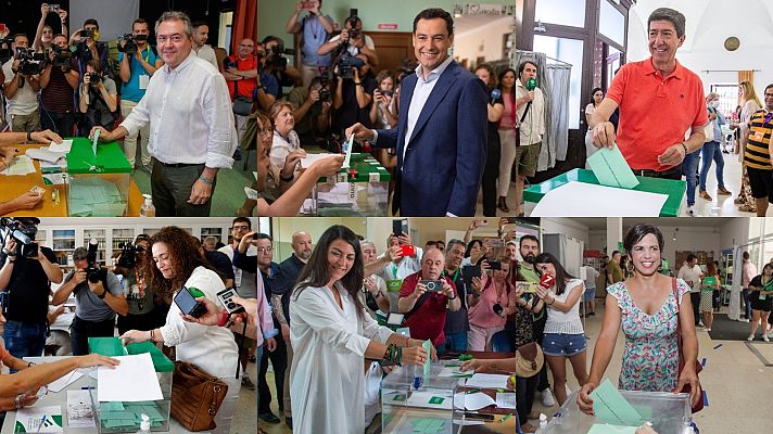 Telediario Fin de Semana - Los candidatos votan y llaman a la participación