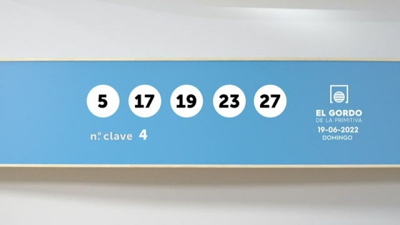 Sorteo de la Lotería Gordo de la Primitiva del 19/06/2022 - Ver ahora