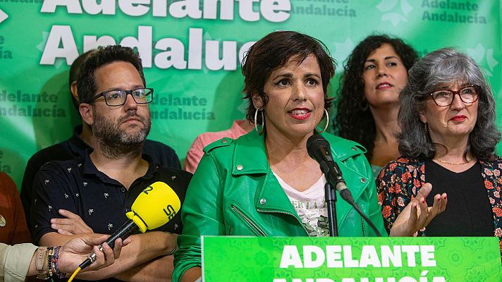 Especiales informativos - Rodríguez valora los resultados de Adelante Andalucía en las elecciones: "Ha germinado una semilla"