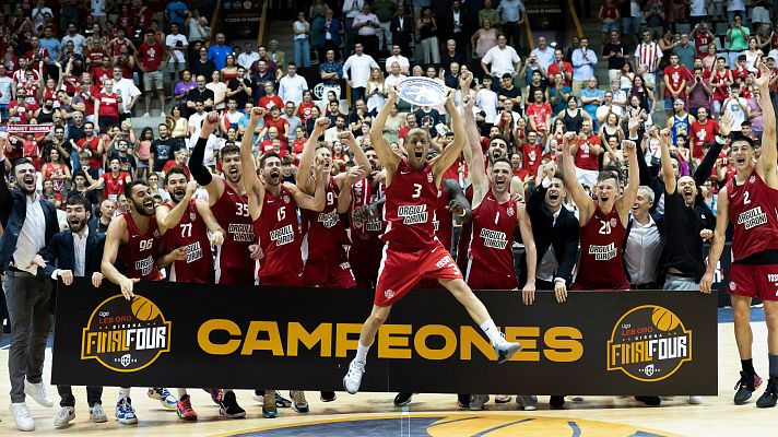 Telediario Matinal - El Bàsquet Girona asciende a la Liga Endesa tras ganar a Estudiantes