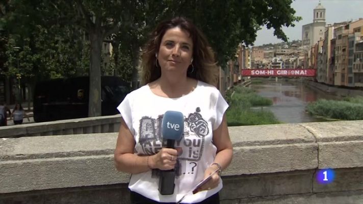 L'Informatiu - Girona es tenyeix de vermell per l'ascens del futbol i el bàsquet