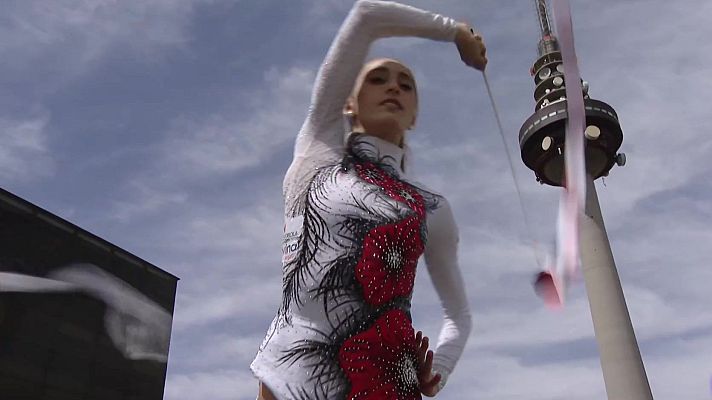 Telediario 1 - Gimnasia rítmica: así se hizo el ejercicio de la plata