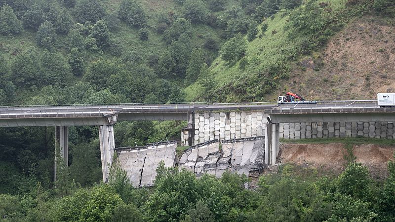 Los expertos siguen investigando las causas del colapso del viaducto de la A-6