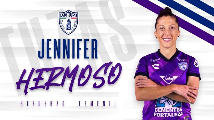 Telediario 1 - Jenni Hermoso, nueva jugadora del Pachuca mexicano