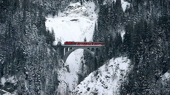 Viajar en tren - Suiza: Scuol - St. Moritz - Corviglia