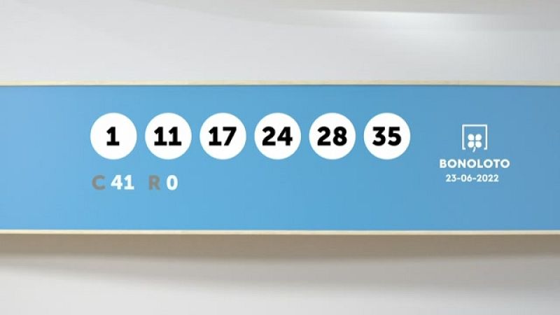 Sorteo de la Lotería Bonoloto del 23/06/2022 - Ver ahora