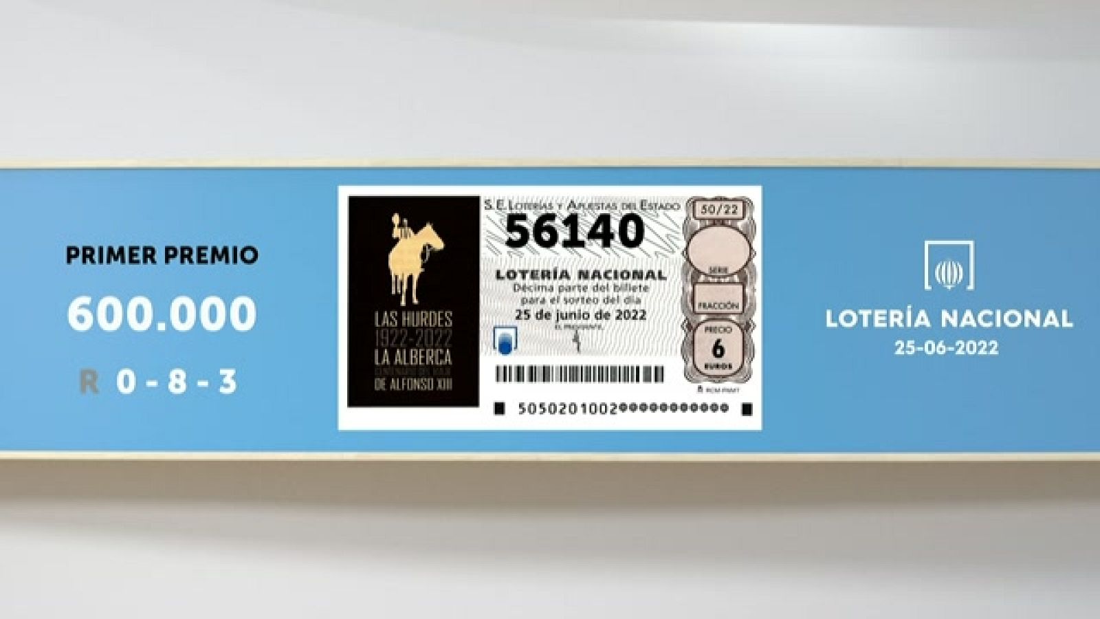 Sorteo de la Lotería Nacional del 25/06/2022 - Ver ahora