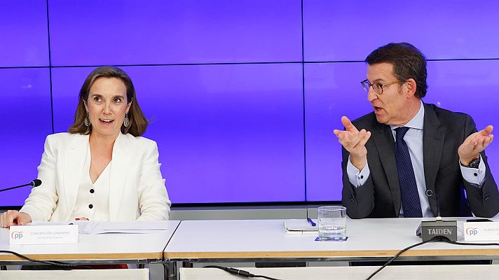 Telediario 1 - El PP ve "decepcionante" el decreto anticrisis del Gobierno y lo achaca al "varapalo electoral" en Andalucía