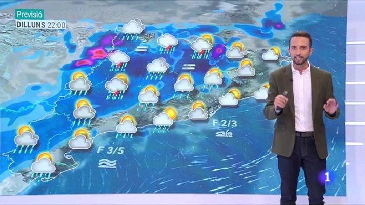 El temps - Tongada de xàfecs i tempestes, i calor a ratlla per uns dies