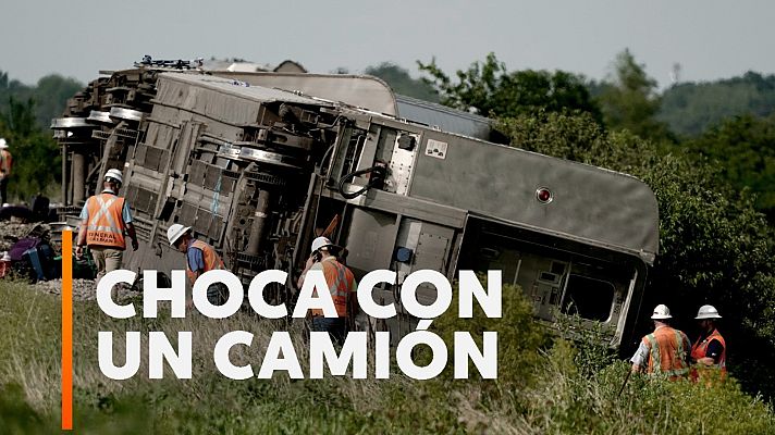 RTVE Noticias Vídeo - Al menos tres muertos tras descarrilar un tren en EE.UU.