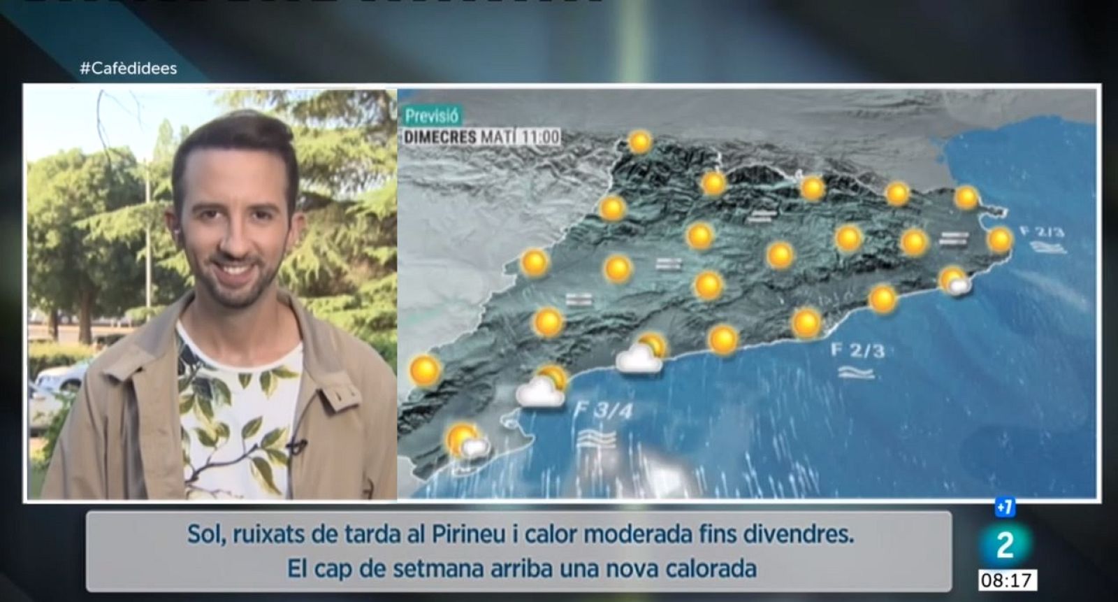 El Temps (29/06/2022) - Avui farà sol, tindrem núvols baixos a la costa Daurada i ruixats de tarda al Pirineu per on s'apropara un front