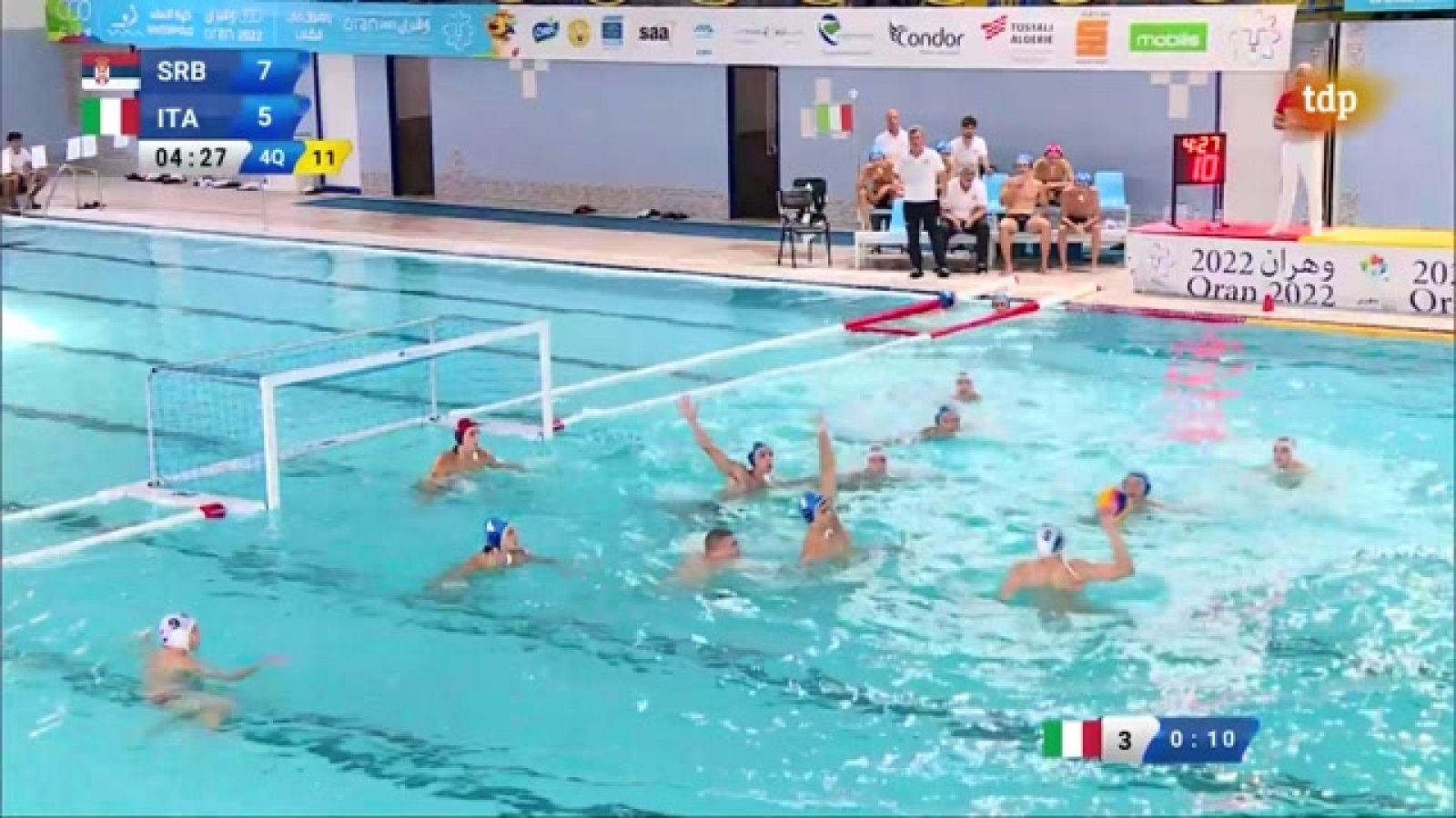 Juegos Mediterráneos - Waterpolo. 2ª Semifinal: Serbia - Italia - ver ahora