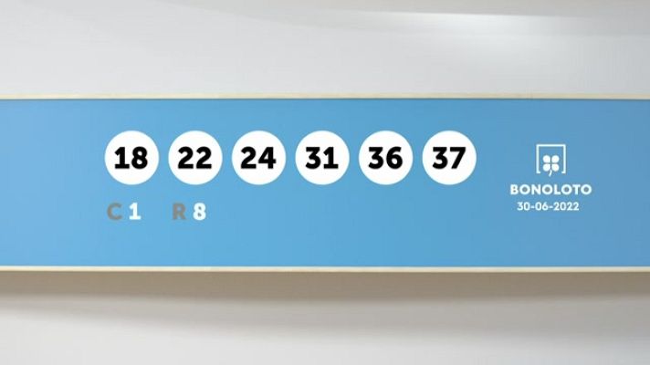 SELAE - Sorteo de la Lotería Bonoloto del 30/06/2022