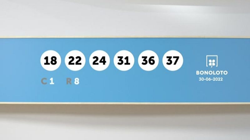 Sorteo de la Lotería Bonoloto del 30/06/2022 - Ver ahora