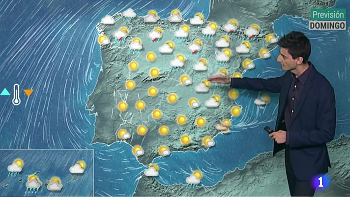 El tiempo - Tormentas en el norte y temperaturas muy altas en el este