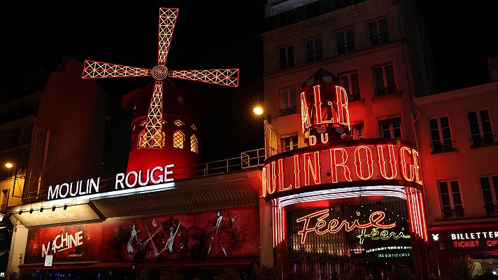 Telediario Fin de Semana - El Moulin Rouge celebra sus 133 años abriendo al público el molino