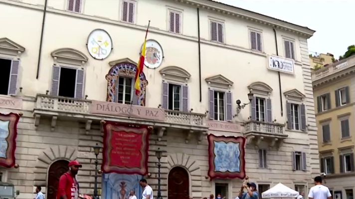 Telediario 1 - La embajada española en el Vaticano, la más antigua del mundo, cumple 400 años