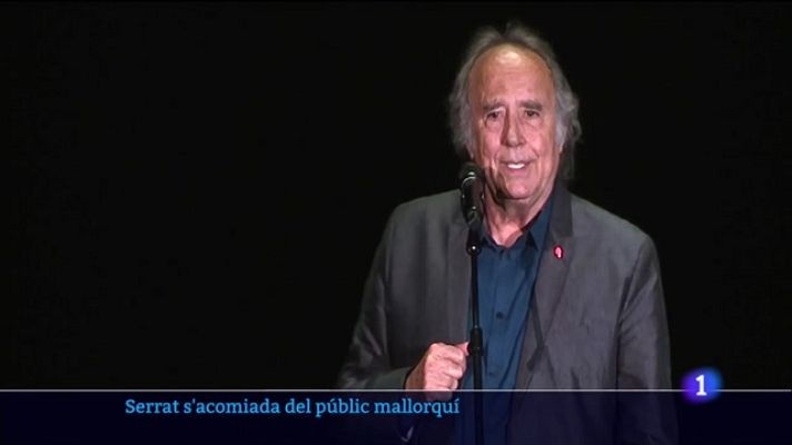 Informatiu Balear - Joan Manuel Serrat s'acomiadà anit del públic mallorquí.