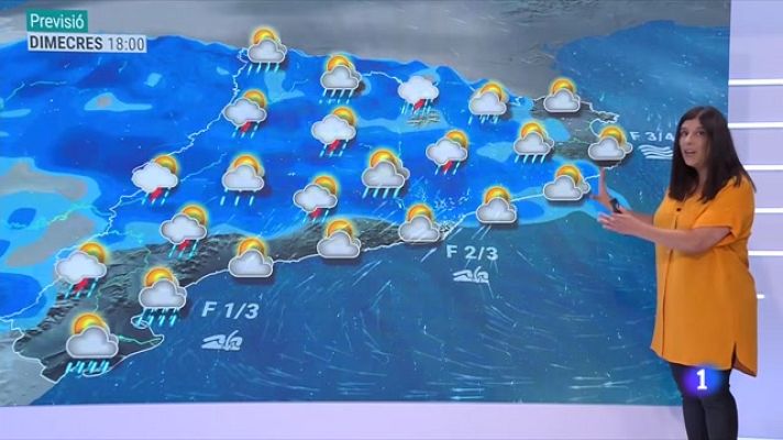 El temps - Més ruixats, més tempestes i menys calor