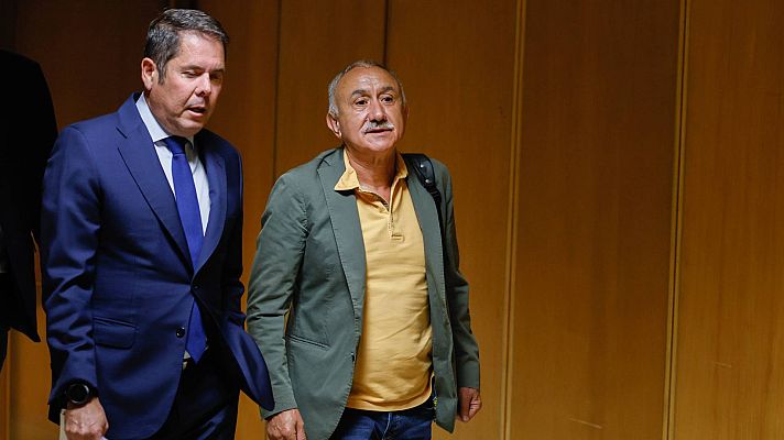 Telediario 1 - Empresarios y sindicatos, pesimistas sobre el pacto de rentas