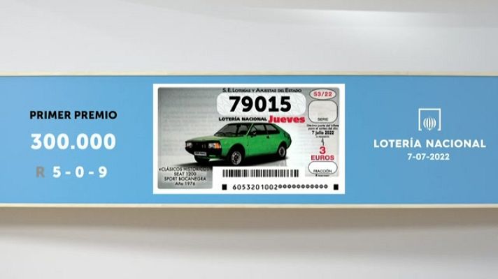 SELAE - Sorteo de la Lotería Nacional del 07/07/2022