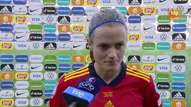 Irene Paredes, tras la remontada a Finlandia: "Hemos mantenido la calma para darle la vuelta"