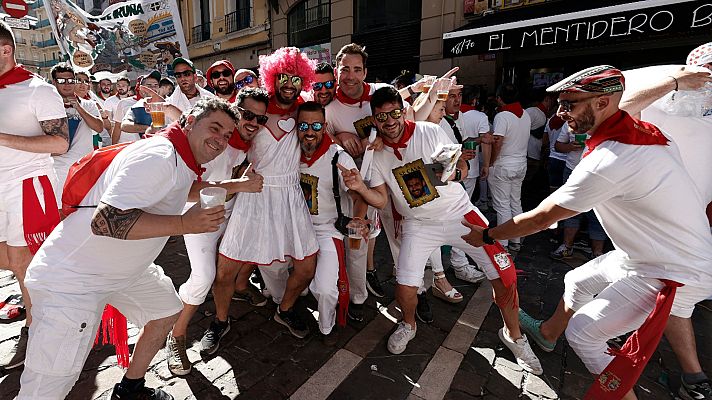 Telediario Fin de Semana - Un San Fermín de reencuentros: las peñas vuelven a juntarse