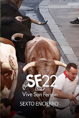 San Fermín - Sexto encierro de San Fermín 2022 con Jandilla