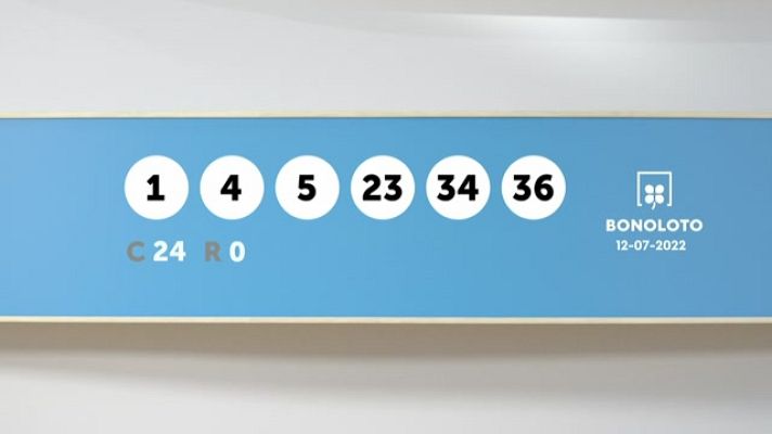 SELAE - Sorteo de la Lotería Bonoloto y Euromillones del 12/07/2022