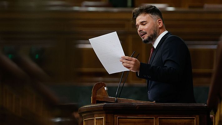 Telediario 2 - De las "porquerías legislativas" a las balas de Melilla: los rifirrafes del debate del estado de la nación