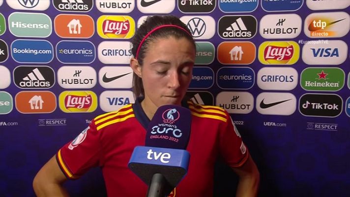 Eurocopa femenina 2022 | Aitana Bonmatí: \"Hemos dominado el partido, pero no ha sido suficiente\"