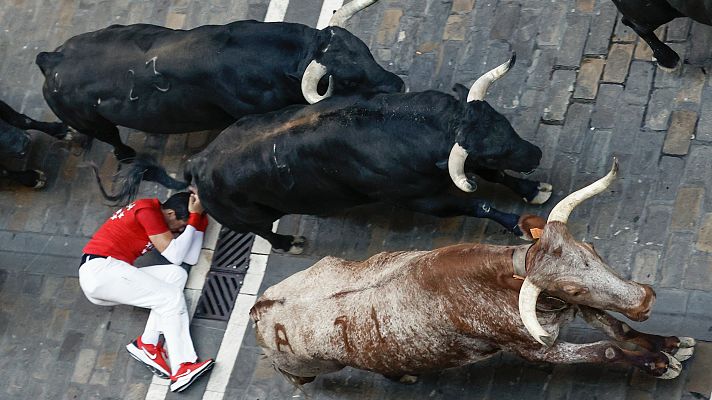 San Fermín - Séptimo encierro a cámara lenta